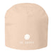 KI-generiertes Bild Stylische Mütze Unisex "Be Happy" Beige Jersey Stretch Beanie weich dehnbar