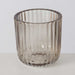 KI-generiertes Bild,3er Set Teelichthalter Glas Retro Beige 7-9cm Teelichtglas Windlicht Kerzenhalter