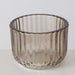 KI-generiertes Bild,3er Set Teelichthalter Glas Retro Beige 7-9cm Teelichtglas Windlicht Kerzenhalter