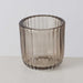 KI-generiertes Bild,3er Set Teelichthalter Glas Retro Beige 7-9cm Teelichtglas Windlicht Kerzenhalter
