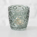 KI-generiertes Bild,4´er Set Glas Teelichthalter Retro Grün 7cm Teelichtglas Windlicht-Halter