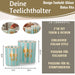 KI-generiertes Bild,2x Glas Teelichthalter Dolce Vita 8-10cm Set Teelichtgläser Windlicht Kerzenglas