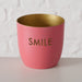 KI-generiertes Bild,3x Metall Teelichthalter Relax Enjoy Smile Rosa Gold 7x7cm Set Windlichthalter