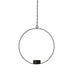 KI-generiertes Bild,Metall Teelichthalter Ring 20cm Schwarz Hängend Aufhänger Kette 28cm