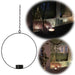 KI-generiertes Bild Metall Teelichthalter Ring 20cm Schwarz Hängend Aufhänger Kette 28cm