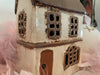 KI-generiertes Bild,Teelichthaus Lichterhaus Aarhus 18cm Keramik Fachwerkhaus Laterne Teelichthalter