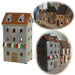 KI-generiertes Bild Teelichthaus Lichterhaus Aarhus 18cm Keramik Fachwerkhaus Laterne Teelichthalter