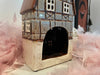 KI-generiertes Bild,Teelichthaus Lichterhaus Aarhus 31cm Keramik Fachwerkhaus Laterne Teelichthalter