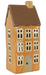 KI-generiertes Bild Teelichthaus Lichterhaus Nyhavn 24cm Beige Keramik Fachwerkhaus Teelichthalter