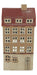KI-generiertes Bild,Teelichthaus Lichterhaus Aarhus 25cm Keramik Fachwerkhaus Teelichthalter