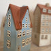 KI-generiertes Bild,Teelichthaus Lichterhaus Aarhus 19cm Keramik Fachwerkhaus Teelichthalter