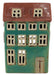 KI-generiertes Bild,Teelichthaus Lichterhaus Aarhus 17cm Keramik Fachwerkhaus Teelichthalter