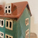 KI-generiertes Bild,Teelichthaus Lichterhaus Aarhus 17cm Keramik Fachwerkhaus Teelichthalter