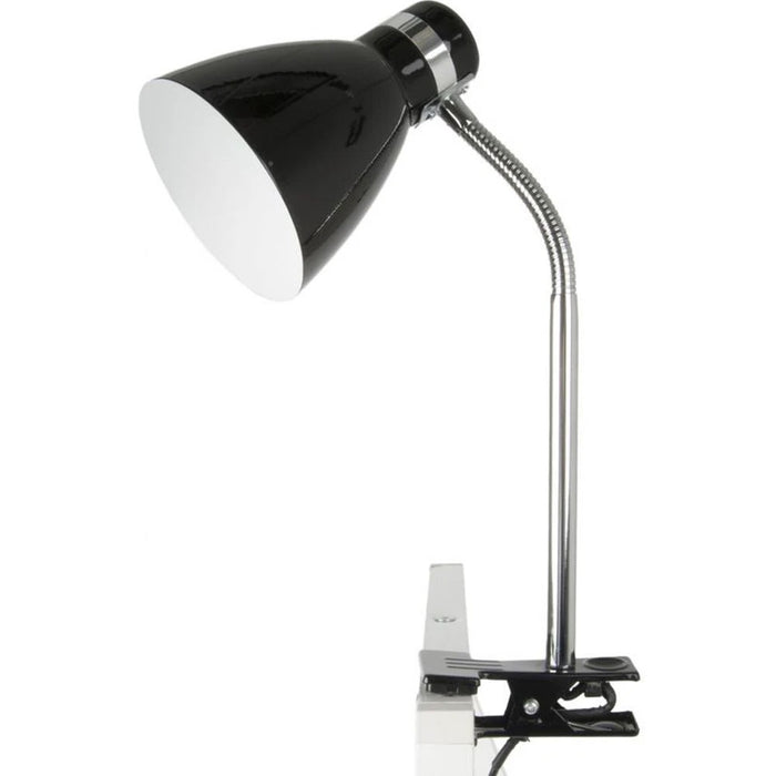 KI-generiertes Bild,Elegante LED Klemmlampe List 39cm Schwarz E27 Clip-On Schreibtischlampe Tischlampe
