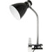 KI-generiertes Bild,Elegante LED Klemmlampe List 39cm Schwarz E27 Clip-On Schreibtischlampe Tischlampe
