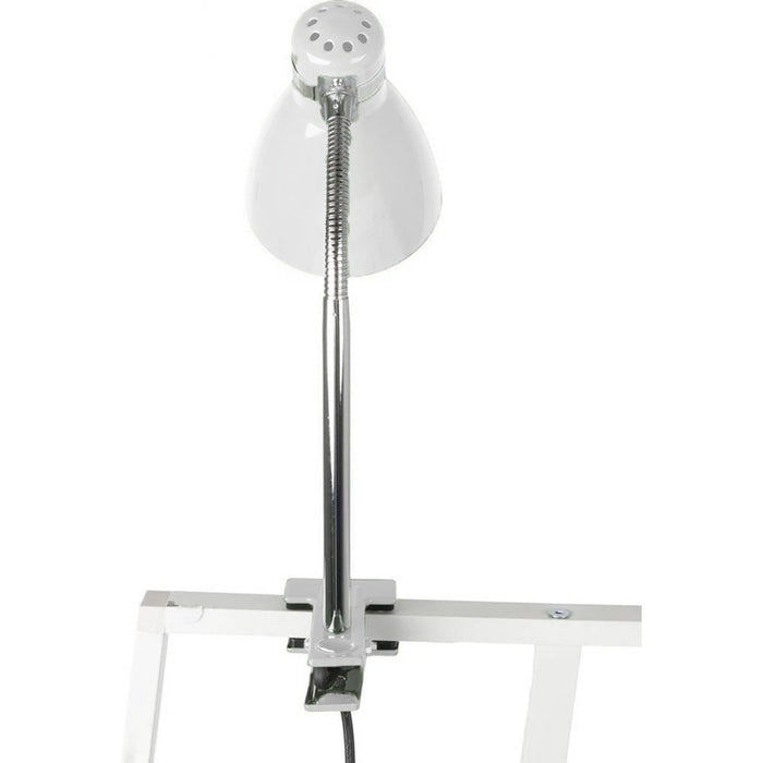 KI-generiertes Bild,Elegante LED Klemmlampe List 39cm Weiß E27 Clip-On Schreibtischlampe Tischlampe