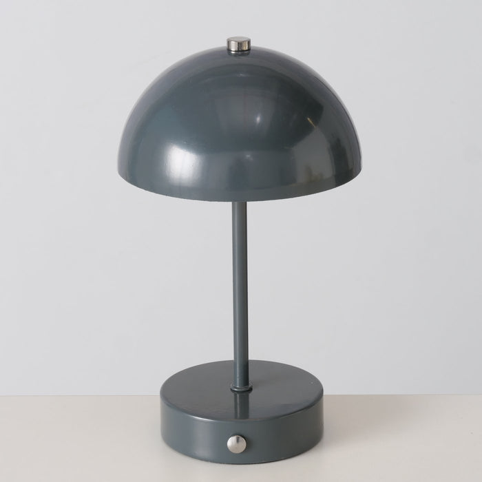 KI-generiertes Bild,LED Tischlampe Tischleuchte Grau 25cm Touch Batterie Leselampe Nachttischlampe