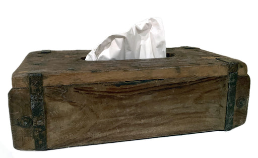 KI-generiertes Bild,B-Ware Tissue-Box Holz 31cm Braun Ziegelform Kosmetiktuch-Spender Taschentuch