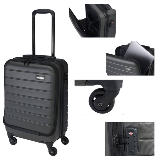 KI-generiertes Bild,Hartschalenkoffer 37L Trolley Koffer Laptopfach Reisekoffer Rollkoffer Handgepäck