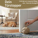 KI-generiertes Bild,Boden Türstopper Malmö 23cm Beige Braun 1,3kg Jute Knoten Tragegriff Türpuffer Türhalter Türsack