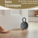 KI-generiertes Bild,Boden Türstopper Malmö 23cm Grau 1,3kg Jute Knoten Tragegriff Türpuffer Türhalter Türsack