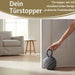 KI-generiertes Bild,Boden Türstopper Malmö 23cm Grau 1,3kg Jute Knoten Tragegriff Türpuffer Türhalter Türsack