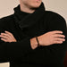 KI-generiertes Bild,Design Unisex Perlenarmband 20-21cm Oslo Tigerauge Braun Naturstein dehnbar elastisch
