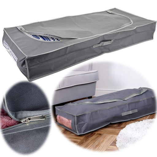 KI-generiertes Bild XL Vlies Unterbettkommode Grau 105x45x16 Unterbettbox Aufbewahrungsbox