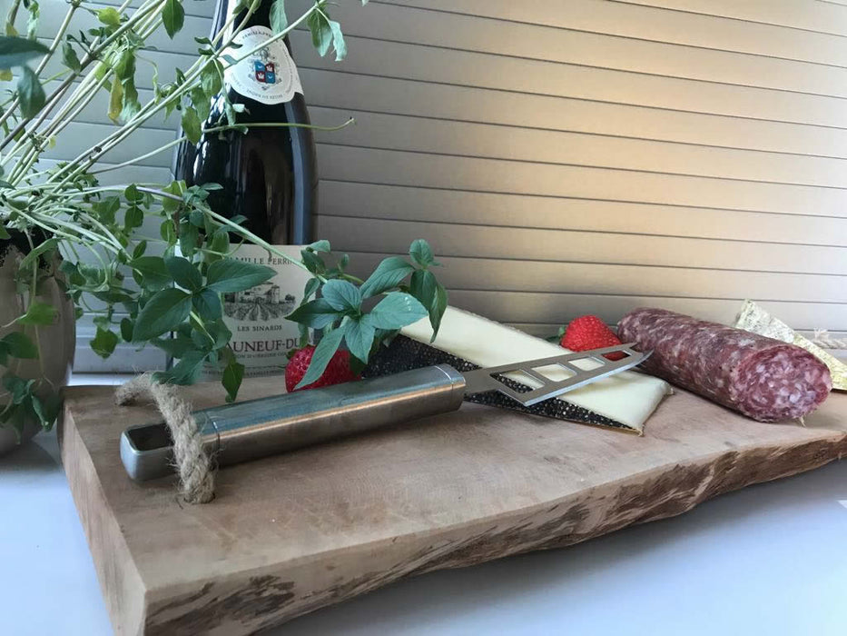 KI-generiertes Bild,XL Mango Schneidebrett Nature 50cm Echt-Holz Küchenbrett Vesperbrett Servierbrett