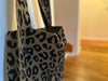 KI-generiertes Bild,Vintage Shopper Palma Leo 43x35cm mit Magnetverschluss Einkaufstasche Tragetasche