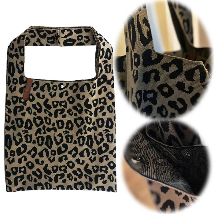 KI-generiertes Bild Vintage Shopper Palma Leo 43x35cm mit Magnetverschluss Einkaufstasche Tragetasche