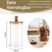KI-generiertes Bild,Vorratsdose aus Glas 1500ml 21x10cm mit Deckel Vorratsglas Luftdicht Küche Organizer