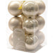 KI-generiertes Bild 12 Design Weihnachtskugeln 6cm Perle Set Kunststoff Weihnachtsbaum-Deko