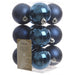 KI-generiertes Bild 12 Design Weihnachtskugeln 6cm Blau Set Kunststoff Weihnachtsbaum-Deko