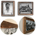 KI-generiertes Bild Vintage Holz Wand Streetwood Bilderrahmen Braun 20x30cm Retro Fotorahmen