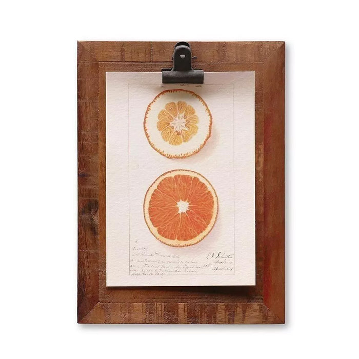 KI-generiertes Bild,Vintage Clipboard Klemmbrett A6 Holz Bilderrahmen 22cm Aufsteller mit Klammer