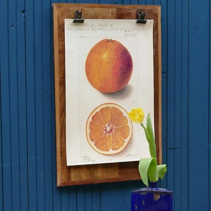 KI-generiertes Bild,Vintage Clipboard Klemmbrett A6 Holz Bilderrahmen 22cm Aufsteller mit Klammer