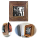 KI-generiertes Bild Vintage Wand Bilderrahmen 15x15cm Nature Fundholz Recycelt Fotorahmen Retro