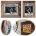 KI-generiertes Bild Vintage Holz Wand Streetwood Bilderrahmen Braun 20x15cm Retro Fotorahmen