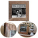 KI-generiertes Bild Vintage Holz Wand Streetwood Bilderrahmen Braun 20x20cm Retro Fotorahmen
