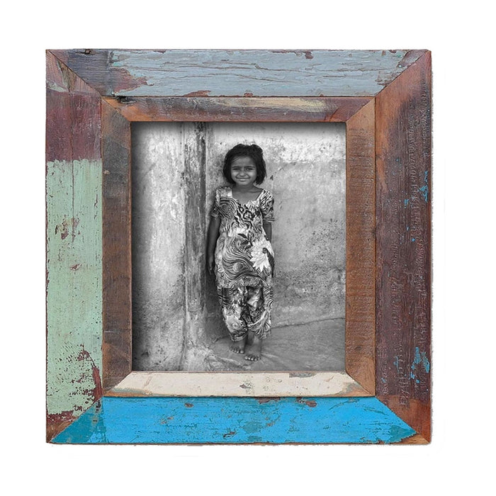 KI-generiertes Bild,Vintage Wand Bilderrahmen 15x15cm Dehli Fotorahmen Retro
