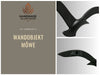 KI-generiertes Bild,Wand-Objekt Möwe 35cm Aluminium Schwarz Vogel Deko-Objekt Deko-Figur