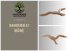 KI-generiertes Bild,Wand-Objekt Möwe 46cm Mango Holz Braun Vogel Deko-Objekt Deko-Figur