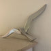 KI-generiertes Bild,Wand Deko-Objekt Möwe 34cm Aluminium Silber Deko-Figur