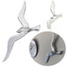 KI-generiertes Bild Wand Deko-Objekt Möwe 34cm Aluminium Silber Deko-Figur
