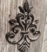 KI-generiertes Bild,2x Vintage Kleiderhaken 15x7cm Braun Blume Garderobenhaken Wandhaken