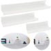 KI-generiertes Bild Wandregal Set 3-fach Weiß 3 Regale Küchen-Regal Bücher Wand-Board