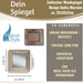 KI-generiertes Bild,Holz Wandspiegel Dehli Grau 32-32cm Fundholz Holzrahmen Spiegel Wohnzimmer Flur