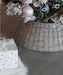 KI-generiertes Bild,Weihnachtsbaum Rock Weide 57cm Grau Christmas Tree Skirt Christbaumständer