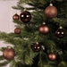 KI-generiertes Bild,30 Kunststoff Weihnachtskugeln Braun Espresso 4cm-6cm Baumkugel Dekokugel
